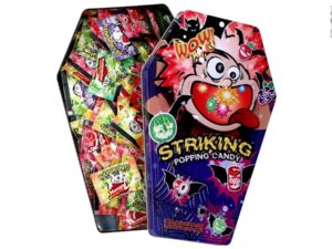 מיקס סוכריות קופצות בקופסת פח ענקית - Striking Popping candy