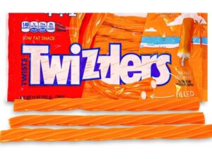 ממתק בטעם ארטיק תפוז ממולא -  TWIZZLERS TWISTS ORANGE