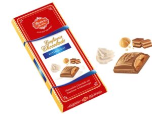 טבלת שוקולד במילוי נוגט - Reber Milk chocolate with nuts praline