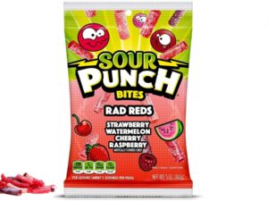 חתיכות גומי חמוצים במיקס אדומים - Sour Punch Bites Rad Red