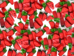 שקית 1 ק"ג- גומי תלת מימד בצורה ובטעם תות שדה - ווקסמן