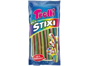 צינורות גומי צבעוניים ממולאים - Trolli Mix Stixi
