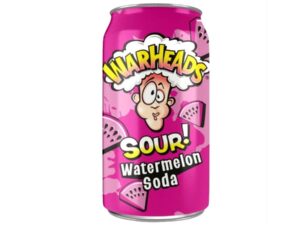 פחית משקה תוסס חמוץ בטעם אבטיח - Warheads Sour Watermelon Soda