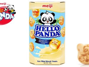 עוגיות פנדה קטנטנות ממולאות בקרם חלב - Meiji Hello Panda Milk