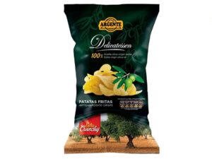 צ'יפס קראנצ'י דליקטס בשמן זית  - PAPAS ARGENTA  Delicatessen VIRGIN OLIVE OIL