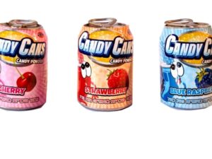 פחית סוכריות תוססות בטעמי פירות - CANDY CANS