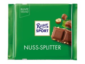 שוקולד חלב עם שברי אגוזים - RITTER SPORT NUSS SPLITER