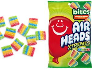 חתיכות שטיח חמוץ צבעוני - Airheads XTREMES BITES