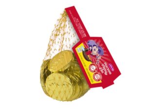 מטבעות שוקולד חלב ברשת - כרמית