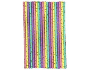 20 קשים נייר מתכלים פסטל עם נצנצים זהב