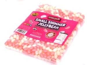 סוכריות ג'לי בינס ורוד לבן קטנות פנינה מנצץ - ZED SMALL SHIMMER JELLY BEANS