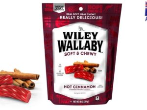 ליקריץ אוסטרלי בטעם קינמון חריף - Wiley Wallaby Hot Cinnamon