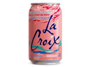 מים מוגזים בטעם פטל חמוציות - LA CROIX RASPBERRY & CRANBERRY