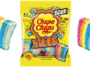 קוביות גומי חמוצות בצבעי הקשת - Chupa Chups Sour Bites