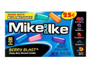 סוכריות גומי בטעם פירות יער בקופסא אישית קטנה - MIKE & IKE BERRY BLAST