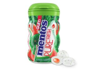 מסטיק מנטוס מרענן בטעם אבטיח ללא סוכר- MENTOS PURE FRESH