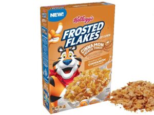 דגני בוקר מצופה בטעם קינמון טוסט Cinnamon French Toast Kellogg's Frosted Flakes