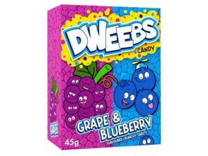 קופסת סוכריות קטנטנות ענבים אוכמניות - Dweebs Grape & Blueberry