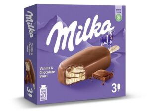 מאגדת שלגוני  מילקה וניל עם שוקולד  - MILKA