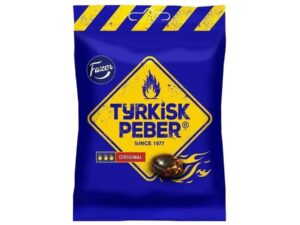 שקית סוכריות פלפל חריפות מלוחות- Fazer Tyrkisk Peber Original