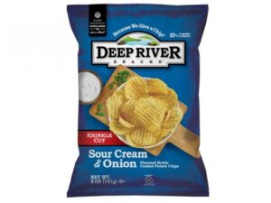 חטיף צ'יפס בטעם שמנת חמוצה ובצל - DEEP RIVER