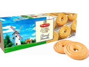 עוגיות וניל צרפתי  -Borggreve Shortbread Cookies French Vanilla