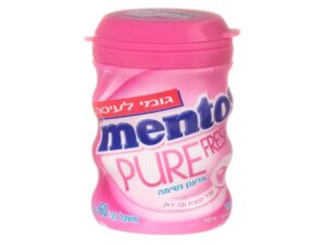 מסטיק מנטוס מרענן בטעם מנטה עדינה ללא סוכר- MENTOS PURE FRESH