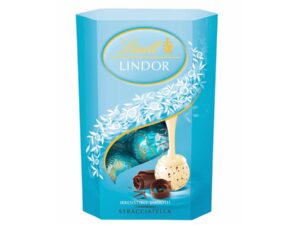 שוקולד לבן עם שבבי שוקולד חלב במילוי קרם  -LINDET LINDOR STRACCIATELLA