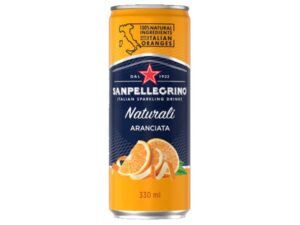 פחית משקה מוגז תפוז - סודה תפוז - SAN PELLEGRINO ARANCIATA