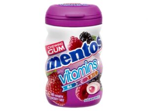 מסטיק מנטוס מרענן בטעם פירות יער ללא סוכר - MENTOS PURE FRESH BERRY MIX