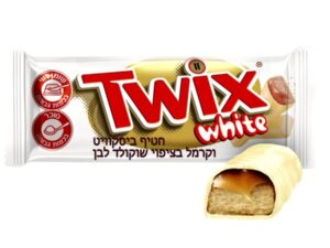 חטיף ופל מצופה שוקולד לבן  TWIX