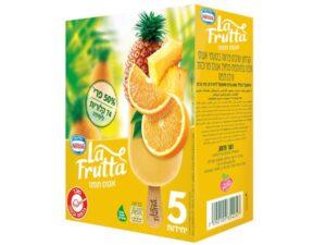 מאגדת 5 קרחון שרבט בטעמי אננס תפוז - LA FRUTTA
