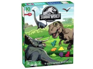 סוכריות גומי  דינוזאורים - Jurassic World Fruit Flavored Snacks