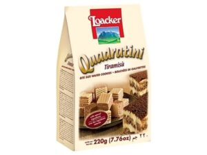 קוביות וואפל לואקר במילוי טירמיסו - Loacker Quadratini Tiramisu