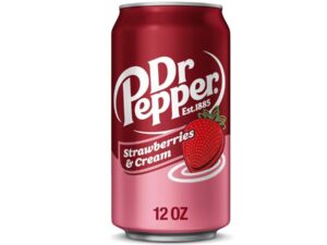 פחית משקה מוגז תות ושמנת  Dr. Pepper Strawberry & Cream
