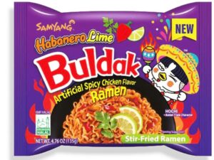 נודלס ראמן עוף חריף הבנרו וליים  SAMYANG BULDAK HOT CHICKEN HABANERO LIME RAMEN