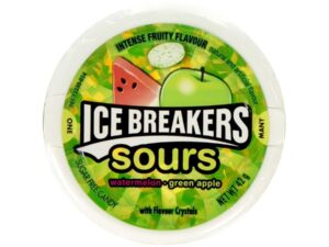 סוכריות חמוצות בטעם אבטיח תפוח ירוק - ICE BRAEKERS SOURS