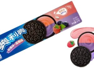 עוגיות במילוי חצי חצי - פטל ואוכמניות  - Oreo Raspberry & Blueberry