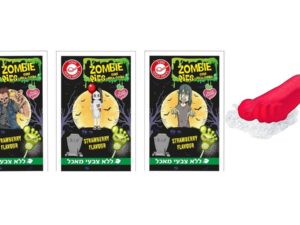 סוכריה על מקל רגל זומבי עם אבקה חמוצה - PIES ZOMBIE