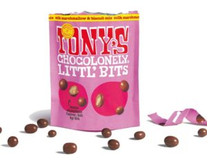 כדורי שוקולד מרשמלו ביסקוויט  - Tony's Little Bites Milk Marshmallow & Biscuit