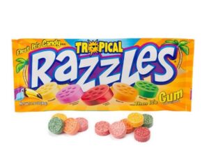 מסטיקים בטעם טרופי - Razzles Tropical