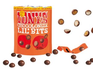 כדורי שוקולד קרמל עוגיות  -Tony's Chocolonely - Lil'Bits Milk caramel sea salt