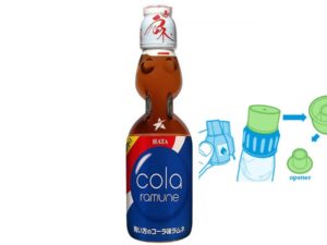 משקה יפני בטעם קולה - HATA Ramune Cola