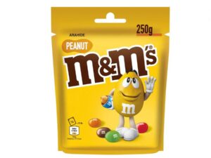 חטיף שוקולד במילוי בוטנים בשקית גדולה 250 גרם -  M&M PEANUTS
