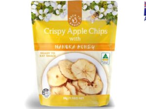 חטיף פרוסות תפוח  בדבש - Back to Basics Crispy Apple Slices with Manuka Honey