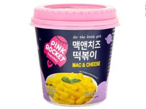 ערכה להכנת טוקבוקי בטעם מאק & צ'יז - PINK ROCKET Topokki Mac & Cheese