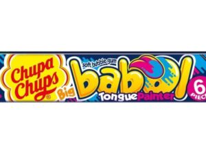 מסטיק אוכמניות צובע לשון - כחול - CHUPA CHUPAS BIG BABOL