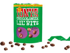 כדורי שוקולד אגוזים - Tony's Chocolonely - Lil’Bits Milk Hazelnut