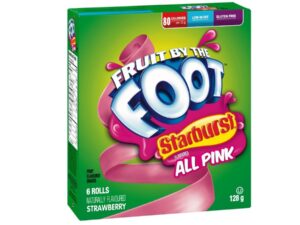 ממתק גומי בטעמי טופי פירות -  FRUIT BY THE FOOT STARBURST ALL PINK