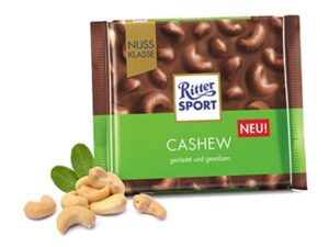 שוקולד חלב עם קשיו - RITTER SPORT CASHEW